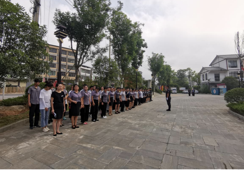 “八一”建军节双生源公司举行升旗仪式(图4)